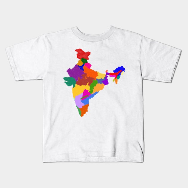 India Holi India States Kids T-Shirt by MysteriousOrchid